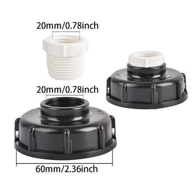 IBC-Tankadapter 1/2 Zoll 3/4 Zoll 1 Zoll 304 Edelstahl-Entwässerungsauslasszubehör 1000L Tonnen Fass Gartenbewässerungswasserauslasswerkzeug