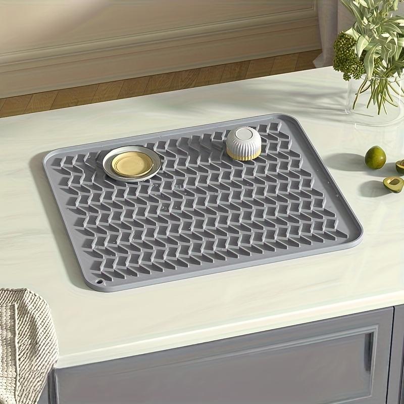 1pc Kitchen Countertop Protector with Raised Edges and Non-Slip Surface - Heat-Resistant,Scratch-Proof,Easy-to-Clean Cutting Board and Dish Drying Mat