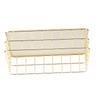 Golden Iron Storage Basket Multifunctional Wire Mesh Desktop Storage Organizer for Home
