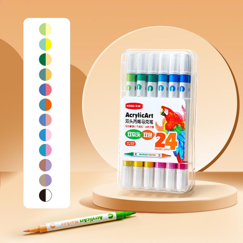 Acrylic Paint Pens Double Tips for kids Rock Painting,Paint Pens