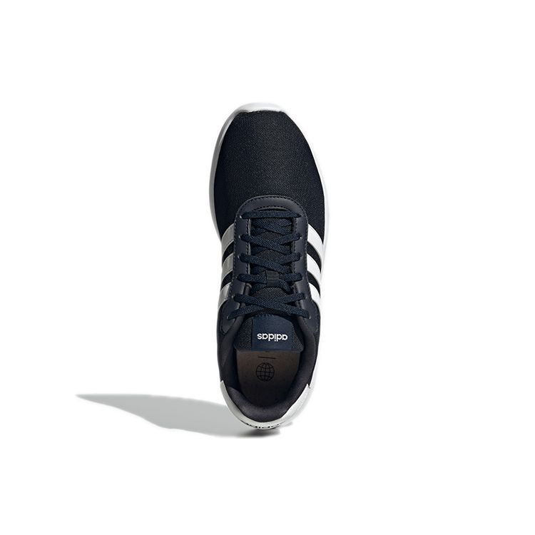 Adidas Lite Racer 3.0 Comfortable Shock Absorption Slip Resistant Durable Low Top Casual Running Shoes Men Sneaker Dark-Gray Ink-Blue GY3095