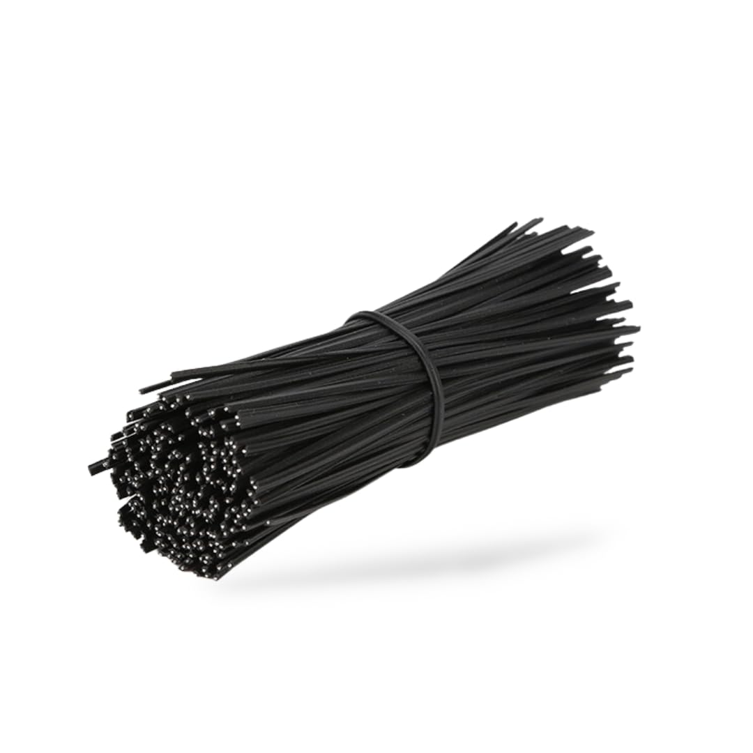 

RegiProb Vinyl Ties, 15cm, for Wire Wrapping, Bundling, Gardening, Wiring, and Packaging (1000 Count, Black)