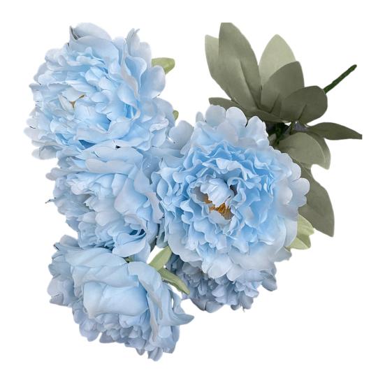 Artificial Peony Bundle UV Resistant Faux Peony Flowers Realistic Fake Peony Branch for Home Decor Party Wedding Centerpiece Floral Arrangements