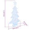 Christmas Tree with 160 Cold White LEDs 150 cm Acrylic