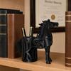 Horse-Shaped Pen Holder, 3D Printed Pencil Cup, Multi-functional Desktop Organizer for Home Office Supplies