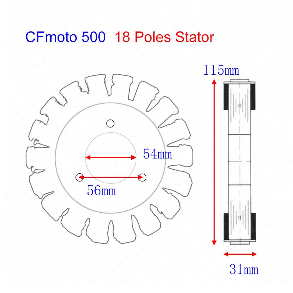 Stator Replacement for CF Moto For CF 500 2007-2016 For CF 500 X5 500 OEM 0180-032000 2011-2015