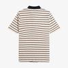 FRED PERRY [Womens] Striped Rib Polo Shirt - Silky Peach Afpf2519189-R33