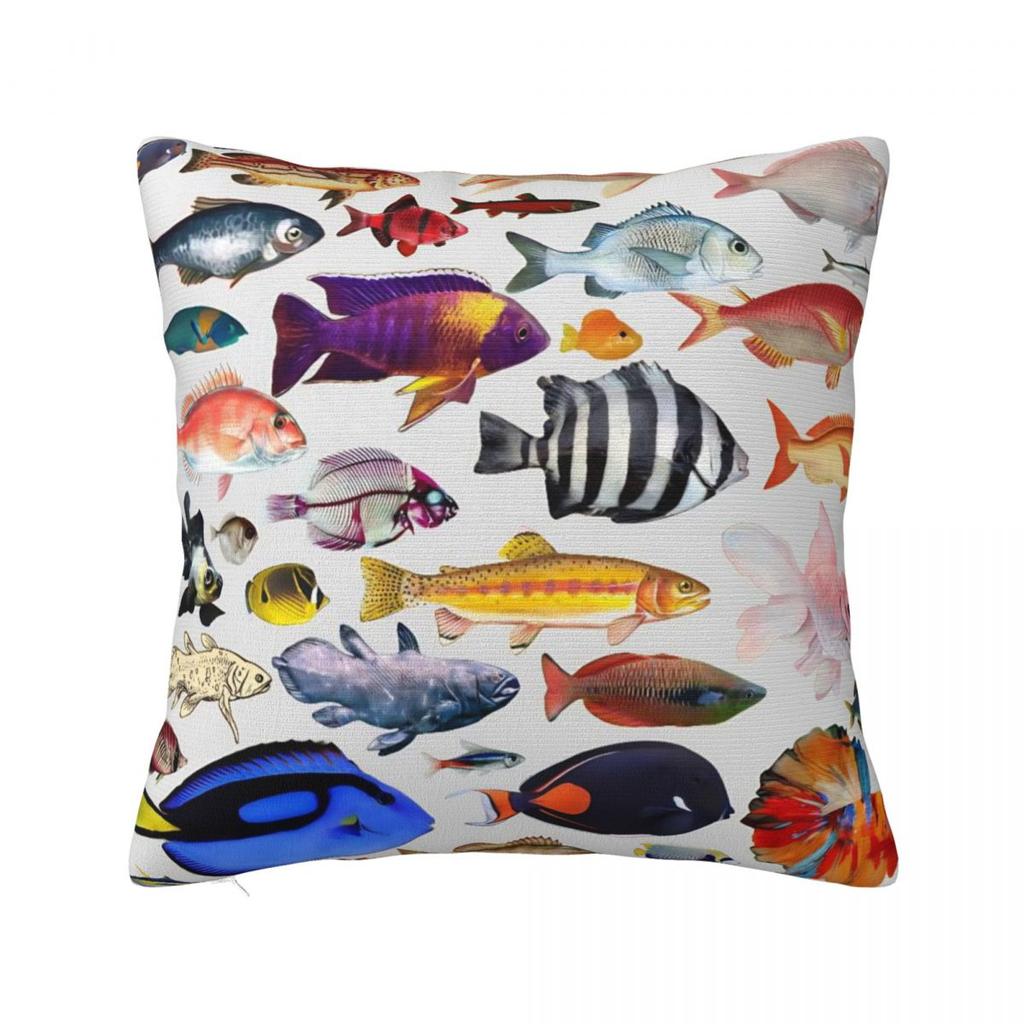 Povlak na polštář Vintage design pstruha Ryby Povlak na polštář Kreslené ryby Povlak na polštář Do kanceláře Auta Domů Dekorativní povlaky na polštáře