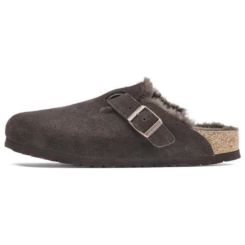 Boston Birkenstock Shearling Suede 'Mocha' 1020567