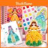 Interactief Tekenboek met Prinsessen en Doe-het-zelf Materiaal voor Creatieve Kinderen