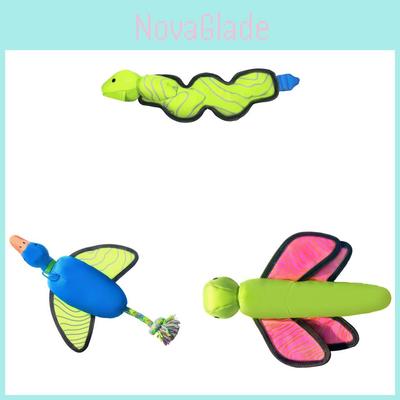 Oxford Cloth Interactive Pet Toy With Sound Ejecting Flying Insects For Dogs Outdoor Play