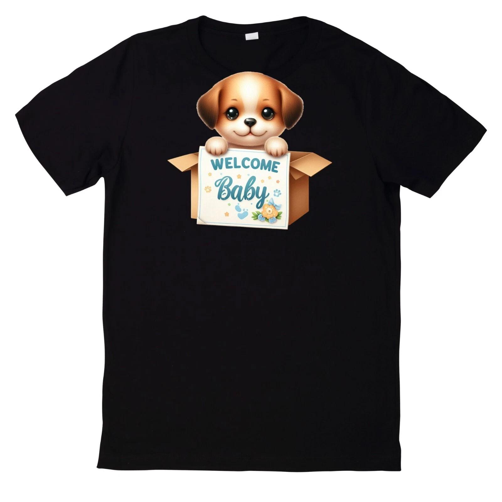 T-Shirt Willkommen Baby Lustiges Motiv Babyparty Baumwolle XL