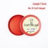 Tampone Inchiostro Rosso a Essiccazione Rapida in Scatola di Ferro per Artigianato con Timbri - Disponibile in Formati Grande, Medio, Piccolo