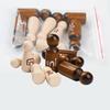 8 Pack Wooden Peg Dolls Peg People Peg Doll Bodies Natural Wood Shapes Figures Decorative Peg Doll People