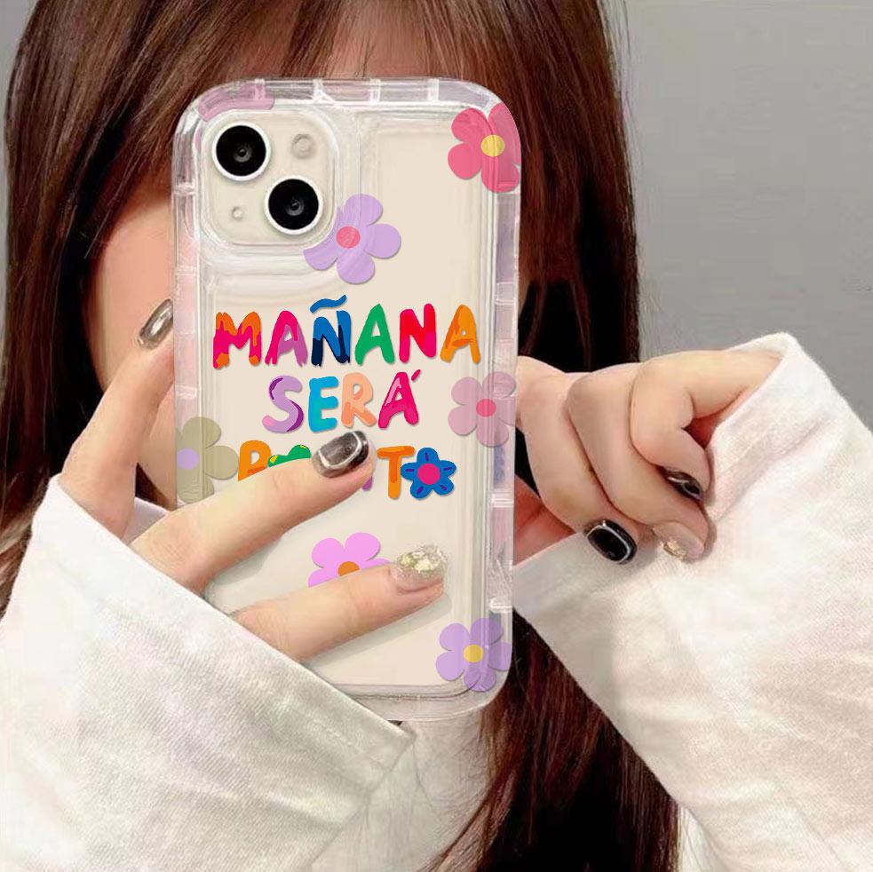 Karol G Manana Shota New Phone Case for Vivo Y17s Y78 Y77 Y36 Y35 Y02s V40 V29 V27 S15 4G 5G Pro Airbag Anti Fall Clear Back