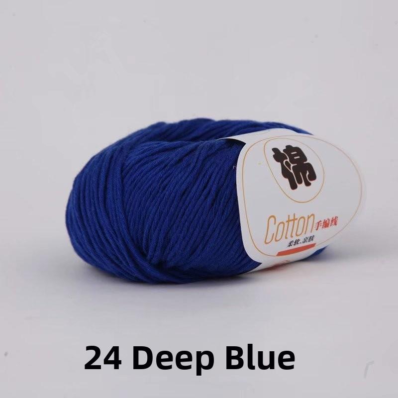 4-Ply Hand Knitted Cotton Yarn for Baby Milk Cotton DIY Wool Ball Children Sweater Fabric Cotton Tead Baby Knitting Yarn