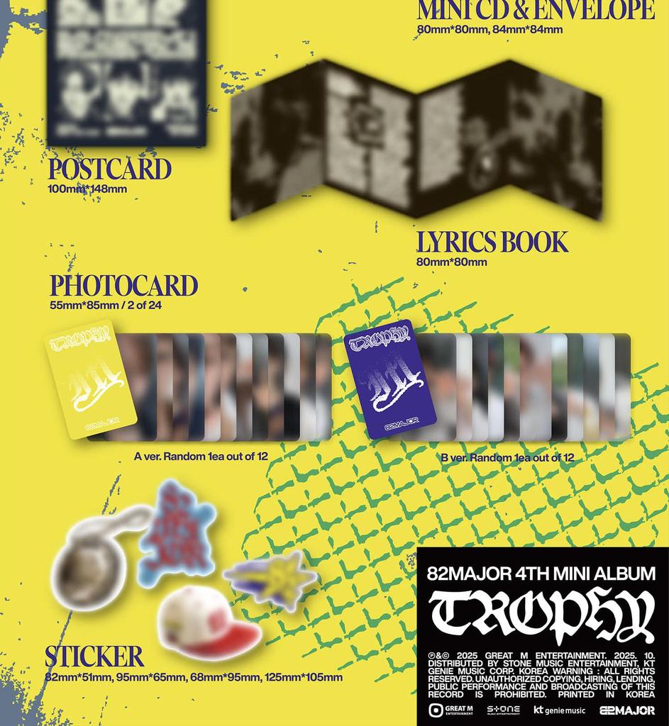 (Special Ver.) 82MAJOR [Trophy] 4th Mini Album