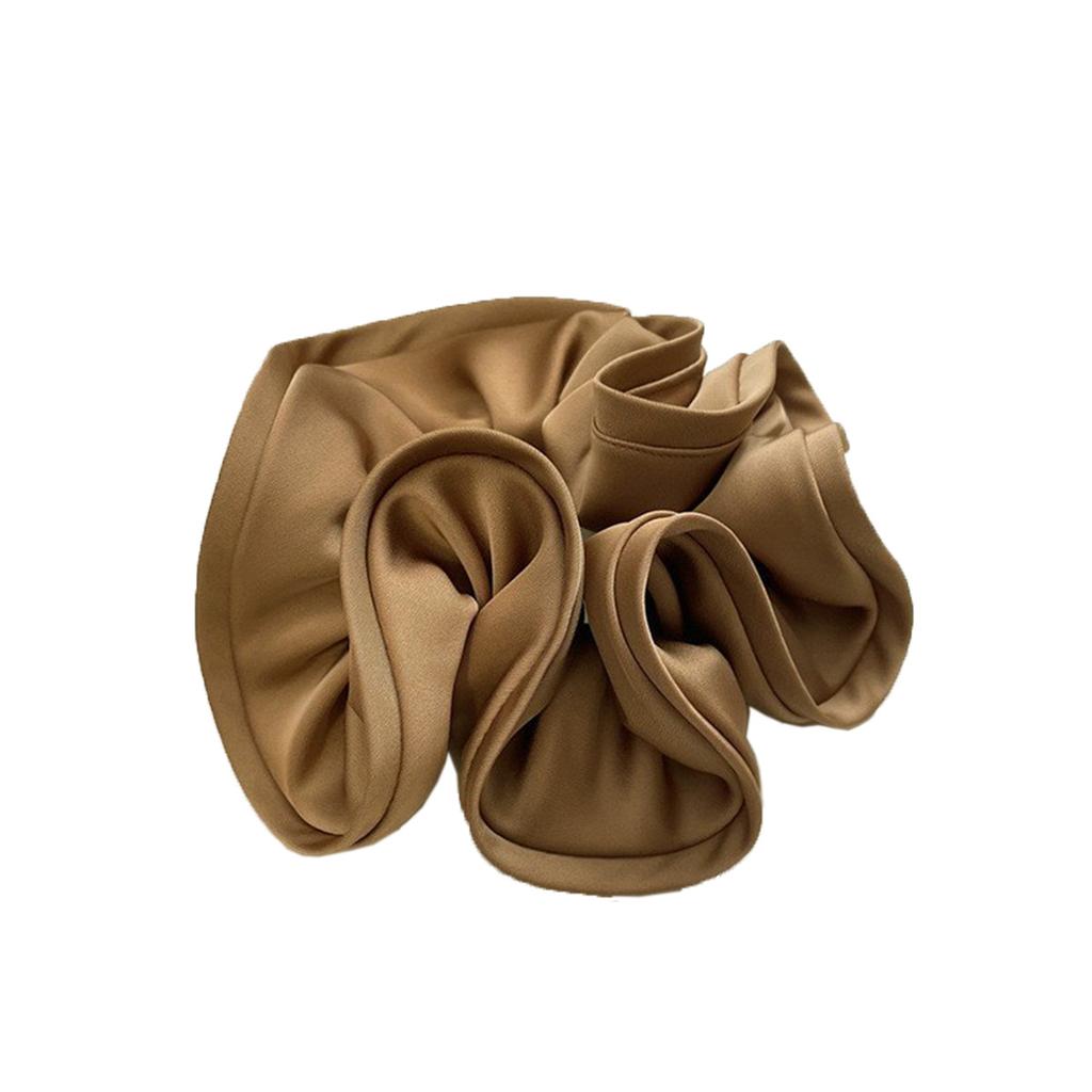 Vintage Silk Satin Hair Scrunchies Elastic Hair Bands Solid Color Women Girls Headwear Ponytail Ties Rope Hair Accessories