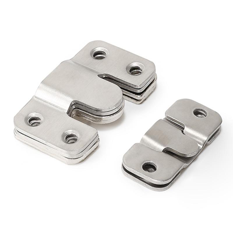 10pcs Heavy Duty Stainless Steel Wall Hook For Home Office Strong Load Capacity Mounting Bracket Hanging Buckles