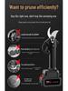 High-Power Multifunction Electric Pruning Scissors for Fruit Trees