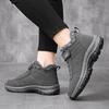 Winter Leather Velvet Warm Cotton Shoes Casual Outdoor Snow Boots Cotton Shoes