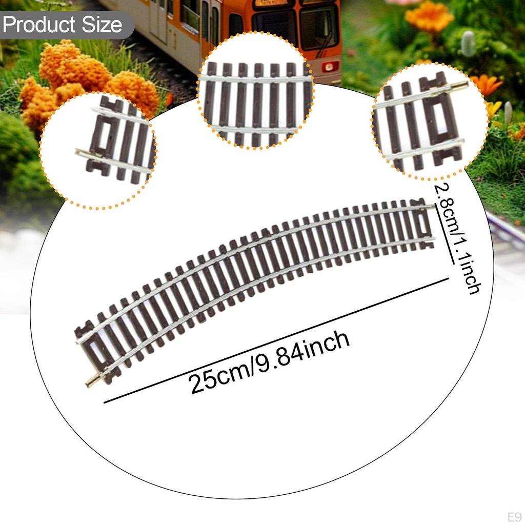 4 Pack HO Scale Train Track Elements for DIY Model Railways In 1:87
