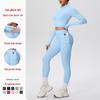 High-Waist Thumb-Hole Zipper Yoga Jacket and Butt-Lifting Leggings Set