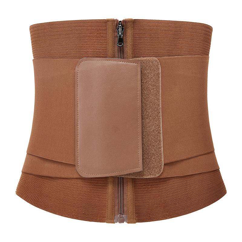 Custom Logo With Zipper 30cm Long Torso Waist Trainer Corset 3 in One Waist Trainer Wrap Belt