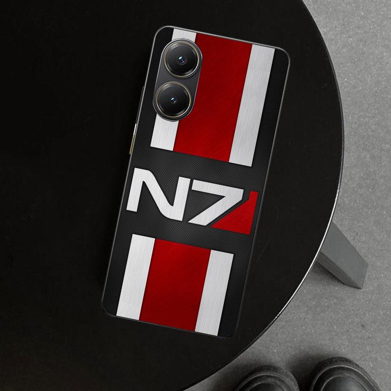 N7 Mass Effect Phone Case Cover for Xiaomi Poco X6 X5 X7 Pro F7 Ultra Redmi 15C 15 13C 13 12C 12 10C 10 10A 9C 9A 9T 9 Coque Poc