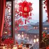 Year Hanging Lantern Decoration 3D Decorative Traditional for Holiday Indoor Outdoor Hotel