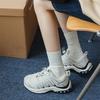 Direct Sales Mekki Basic Base Solid Color Vertical Stacking Socks Striped Cotton Socks