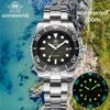 ADDIESDIVE New Quartz Watch Men Top Brand AD2537 Reloj Hombre 200m Waterproof 316L Stainless Steel BGW9 Luminous Diving Watches