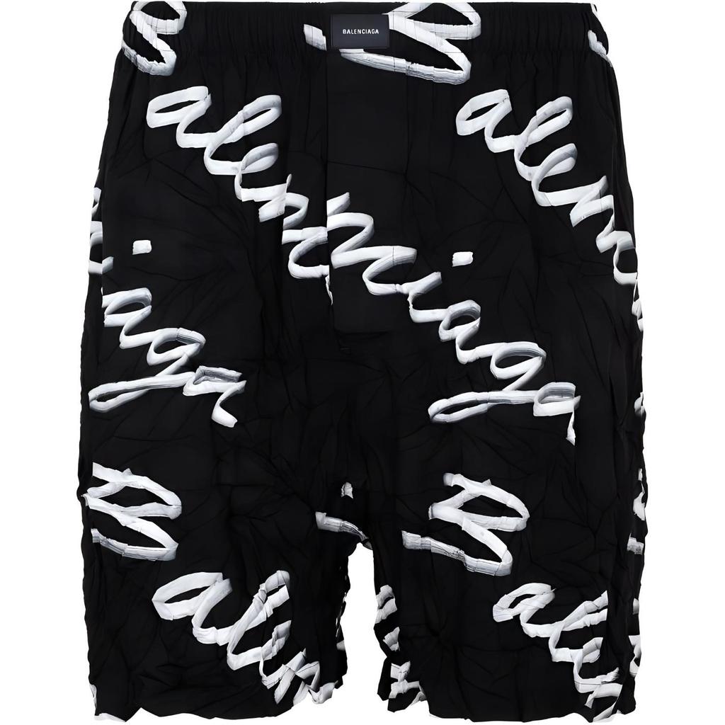 Balenciaga Scribble Logo Bermuda Shorts 672410TML131070