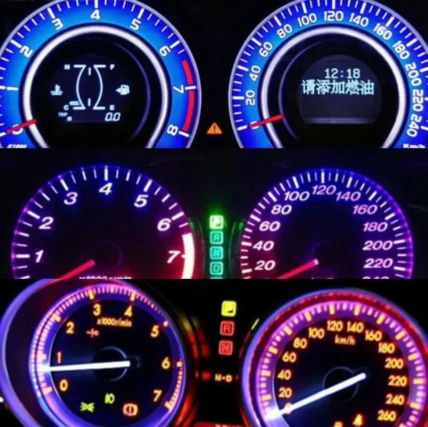 5/10Pcs 12V T5 LED Car Instrument Panels Bulbs High-quality Universal Instrument Panel Light Side Lamp Auto Interior Accessories