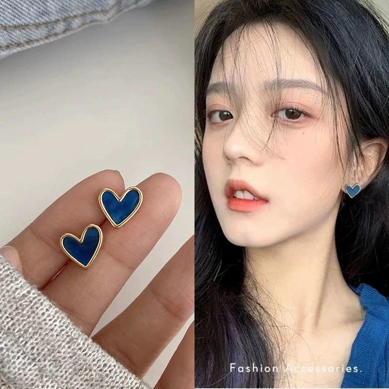 925 Silver Needle Asymmetrical Diamond-Set Cross Earrings Japanese And Korean Style Ear Buckles Cold Style Fashion Earrings