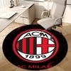 1pc A-AC Milan Print Round Carpet Chair Round Carpet Suitable for Bedroom Living Room Home Decorative Carpet