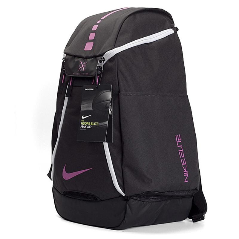 Nike Polyester Basketball Bag Backpack Unisex Black Pink Casual BA5259-061