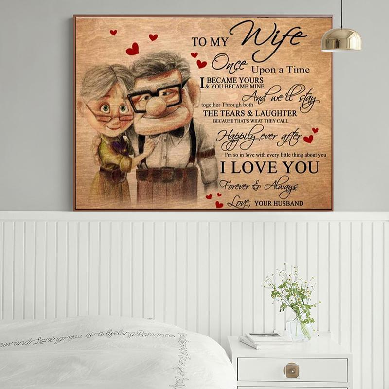 To My Wife You Are Braver Than You Believe Posters and Prints Canvas Painting Wall Art Pictures Anniversary Gift Home Decor