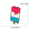 Cute Tri Color Ice Cream Brooch Summer Popsicle Clothing Accessories Badge