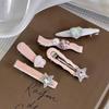 5Pcs/Set Cool Shiny Hair Clips Heart Shape Barrettes Fashion Hair Accessories  Women Girls