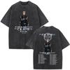 Rapper Chris Brown Eclipse Tour Merchandising Concerto Maglietta Lavata Vintage Regali per Fan Uomo Donna Moda Hip Hop Magliette Oversize