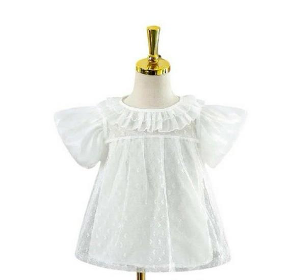 2026 Sommer Prinzessin Lolita Aufgebauschtes Schleppenkleid - Super Feenhafter Stil Festliches Kleid für Kleine Mädchen