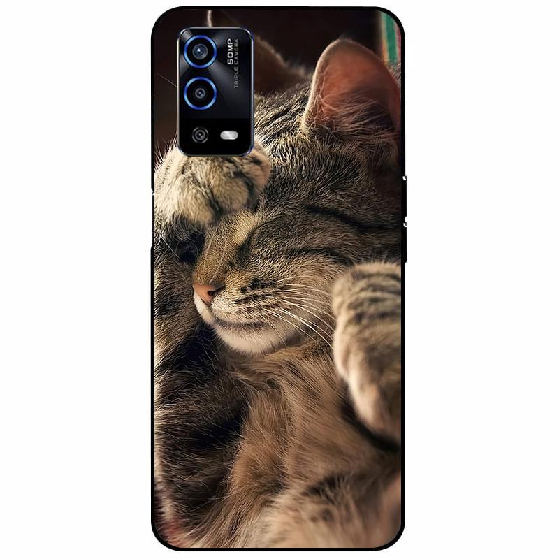 For Oppo A55 4G Case 6.51'' Soft Silicone Protective Marble Phone Cover for Oppo A55 Case TPU Funda For OPPOA55 A 55 CPH2325 Bag