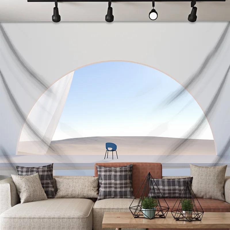 French Architectural Creative Decoration Hanging Cloth Home Wall Decoration Tapestry Bedroom Living Room Tapestry