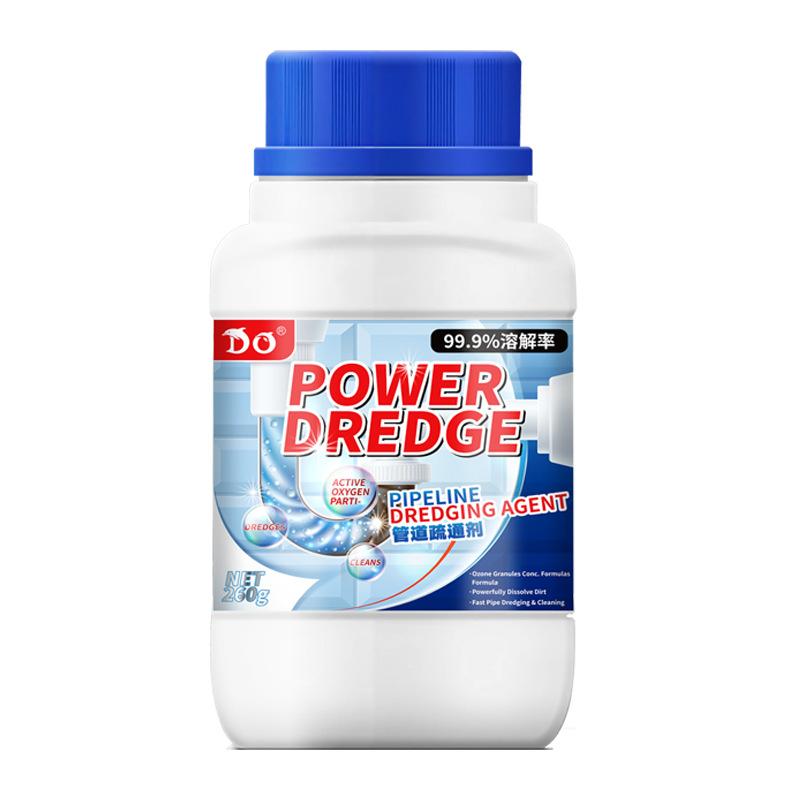 Strong dissolving power of pipe unblocking agent. Kitchen and toilet pipe unblocking agent. Cleaning of kitchen toilet blockages