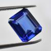 10x8mm EXCELLENT Emerald Shape   Natural Blue Tanzanite Loose Gemstone