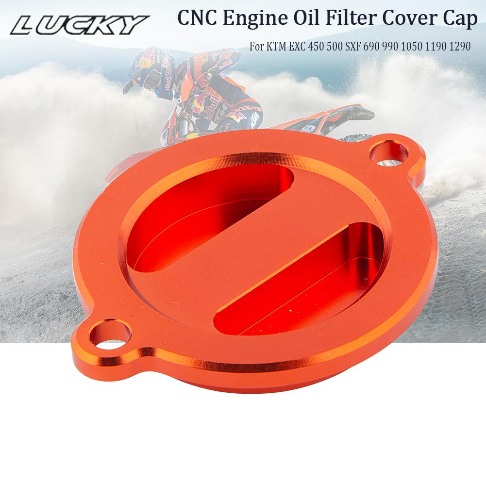 CNC Billet Ölfilterdeckel für KTM EXC 450 500 SXF 690 990 1050 1190 1290 SMC ENDURO Aadventure Duke RC 125 200 390