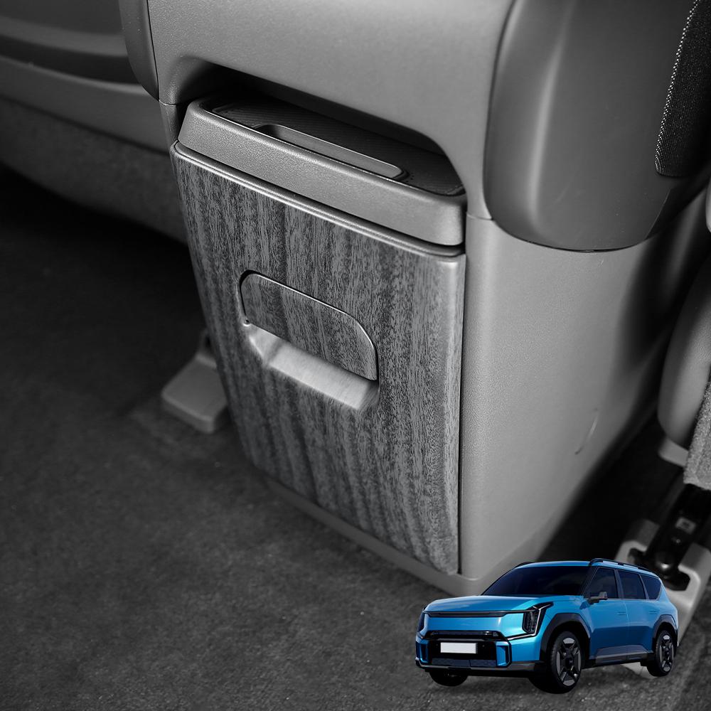 For Kia EV9 Center Armrest Back Anti-kick Panel Trim Rear Air Vent Cover Interior Style Decoration For 6 Seat/7 Seat Versions