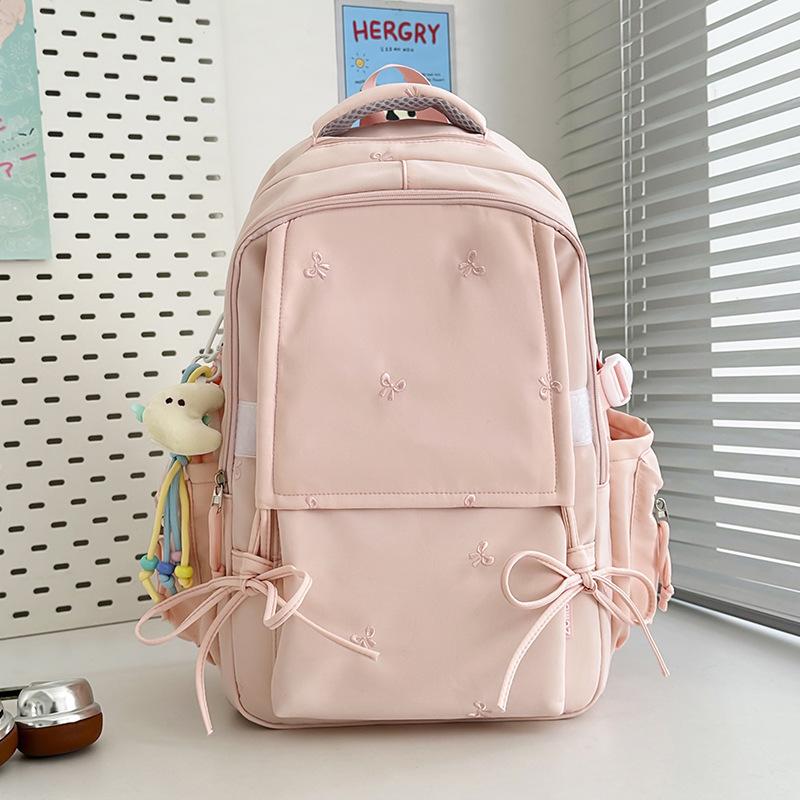 Versatile Backpack Female Japanese Ins High Value Backpack Junior High School Student Schoolbag Lightweight Large Capacity Backpack