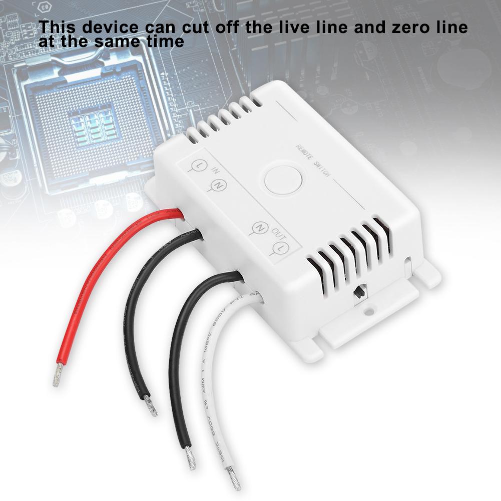 AC90 250V Intelligent Remote Control Manual Dual Channel Power Off Switch